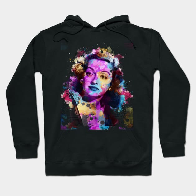 Bette Davis ~ Watercolor Illustration Hoodie by Punyaomyule